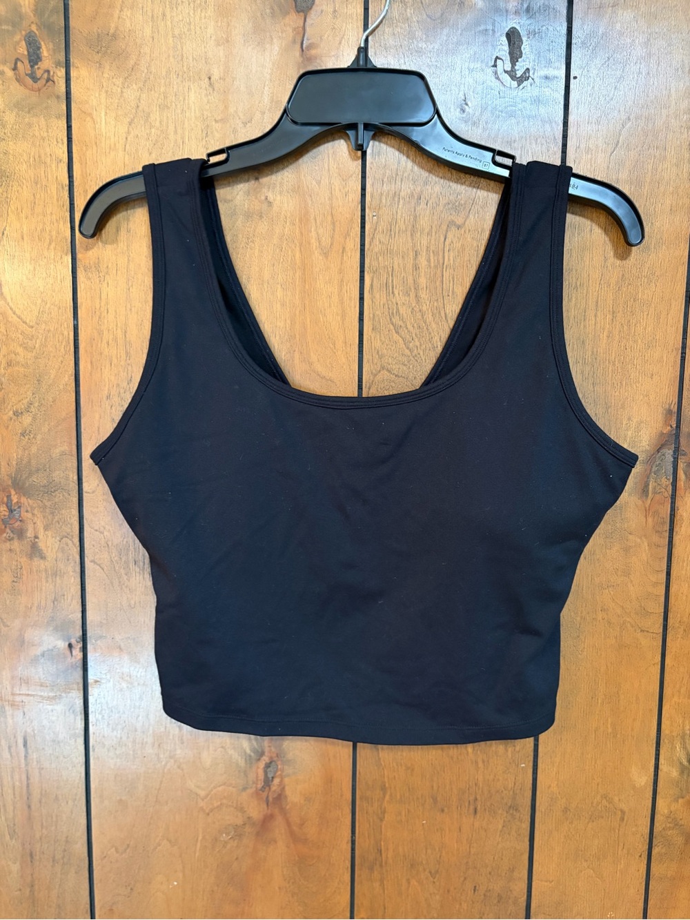 HALARA Black Scoop Crop Sports Bra Tank